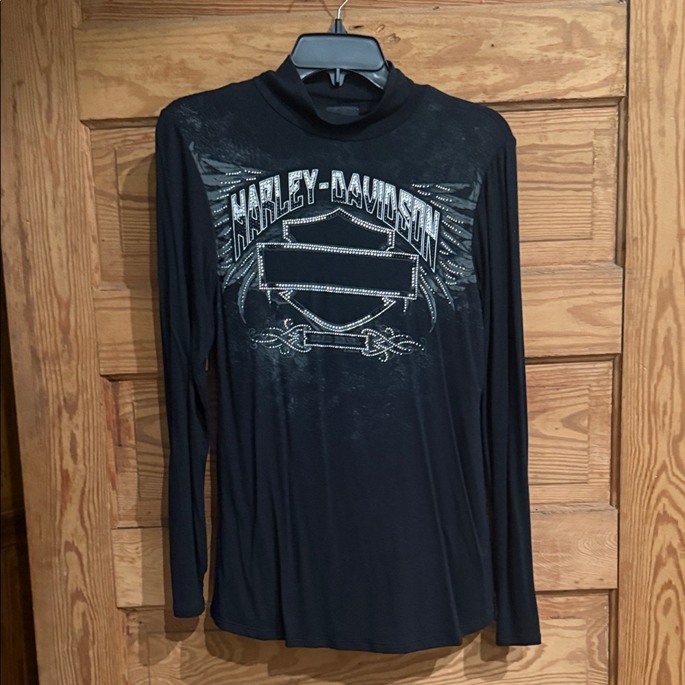 Harley-Davidson Black Graphic Long Sleeve Tee